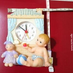CLOCK BABY DECORATIONS. NEW. OPEN TO OFFERS!